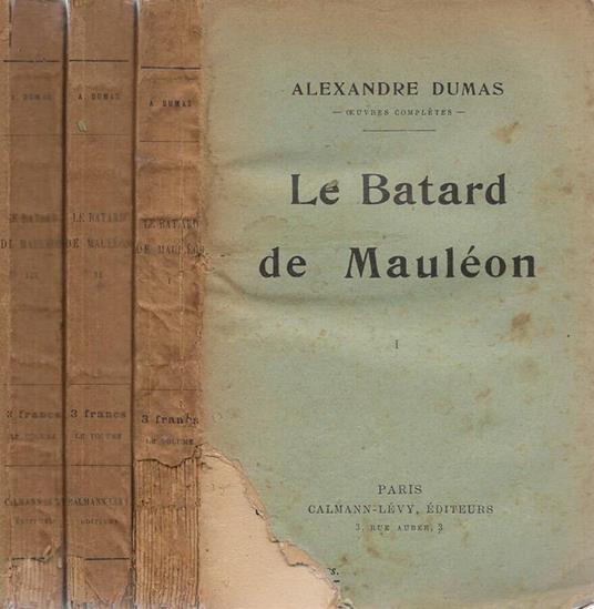 Le Batard de Mauléon - Alexandre Dumas - copertina