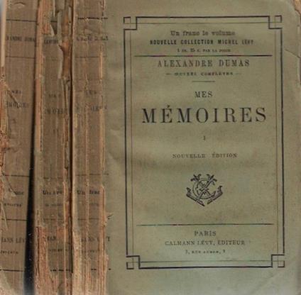 Mes memoires - Alexandre Dumas - copertina