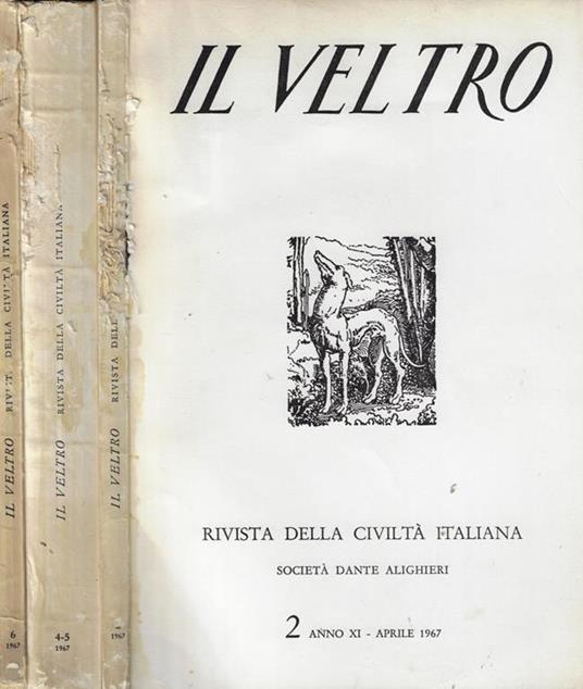 Il Veltro-Rivista della civiltà italiana Anno 1967 n. 2/4-5/6 - copertina