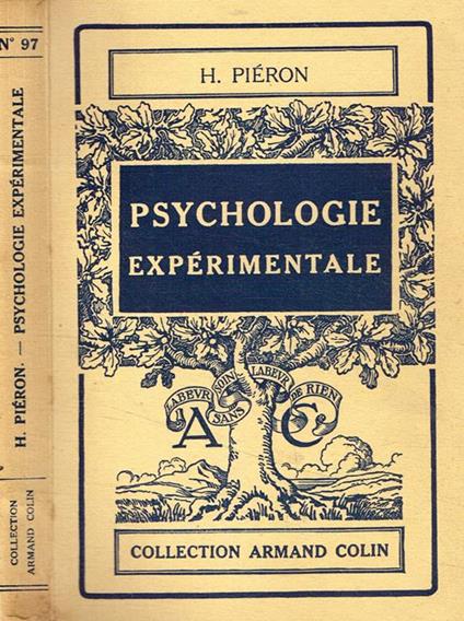 Psychologie expérimentale - Henri Pieron - copertina