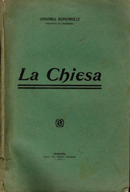 La Chiesa - Geremia Bonomelli - copertina