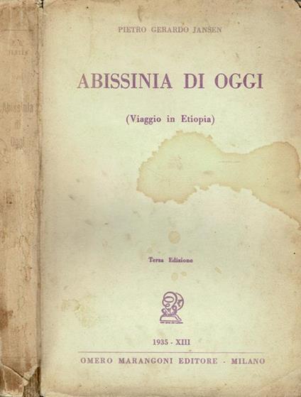 Abissinia di oggi - Pietro Gerardo Jansen - copertina