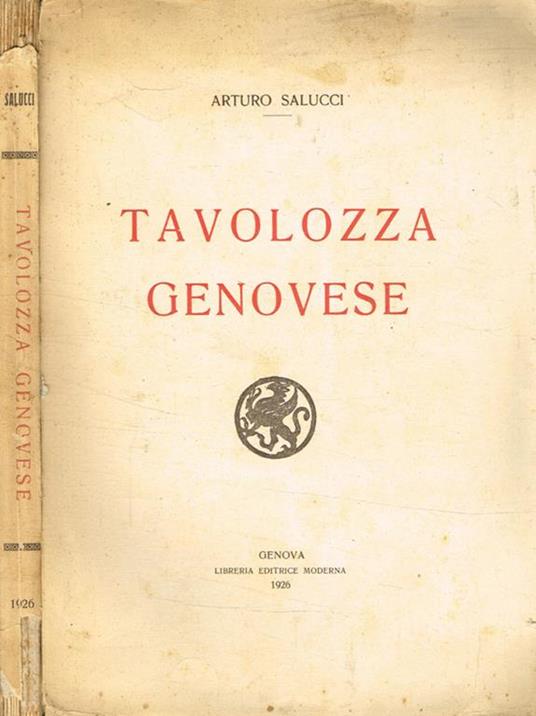 Tavolozza genovese - Arturo Salucci - copertina