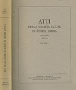 Atti della Società Ligure di Storia Patria. Nuova serie XXXVI (CX) Fasc.I