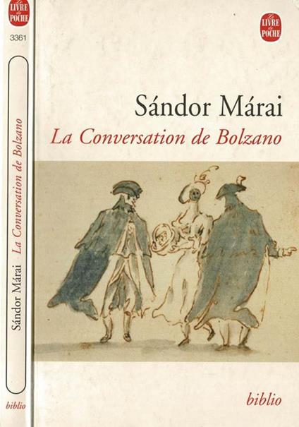 Le conversation de Bolzano - Sándor Márai - copertina