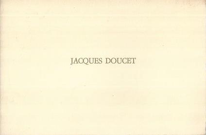 Jacques Doucet - Jacques Doucet - copertina