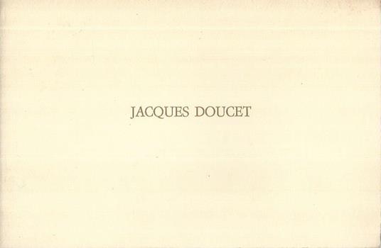 Jacques Doucet - Jacques Doucet - copertina