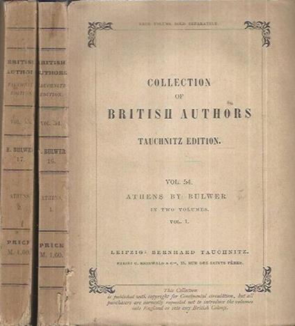 Collection of British Authors - Vol. 1-2 - copertina