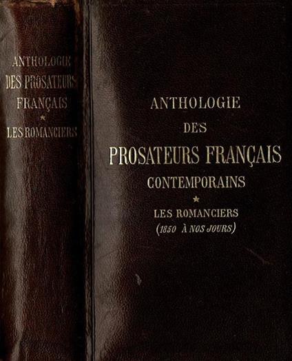 Anthologie des prosateurs Français - Georges Pellissier - copertina