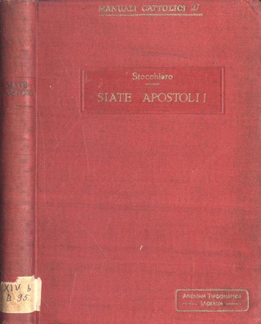 Siate apostoli! - copertina