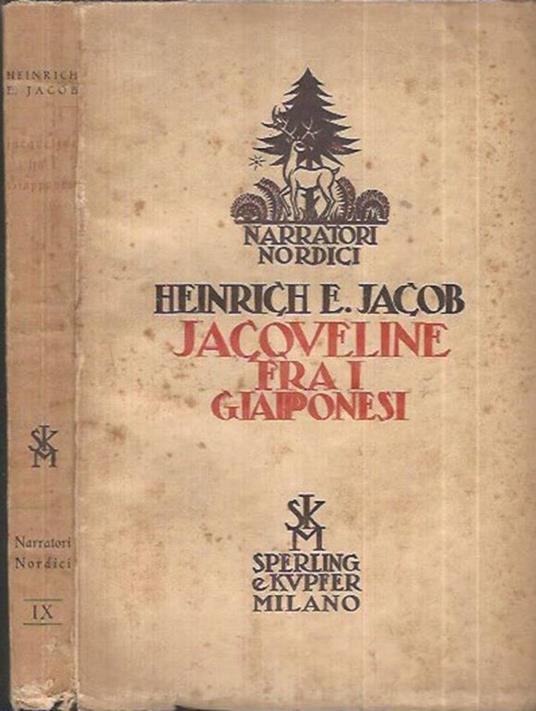 Jacqueline fra i giapponesi - Heinrich Eduard Jacob - copertina