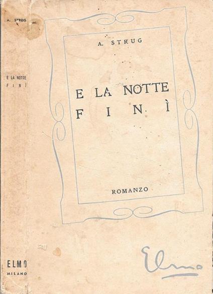 E la notte finì - copertina