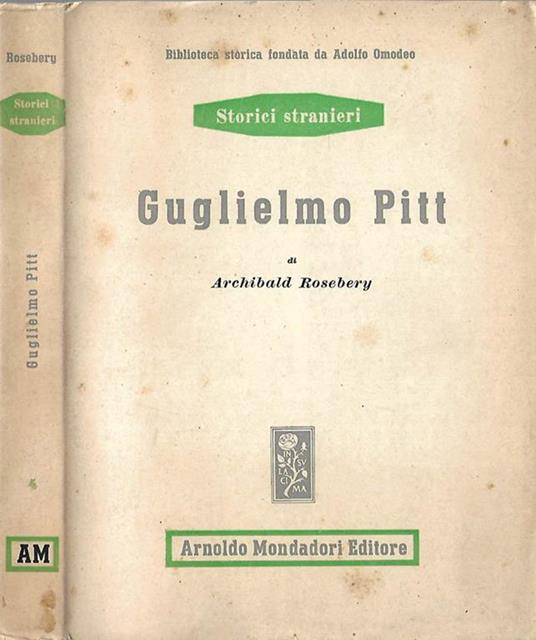 Guglielmo Pitt - Archibald Rosebery - copertina