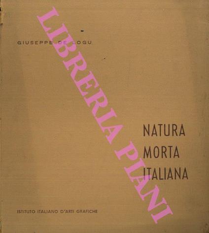 Natura morta italiana - Giuseppe De Logu - copertina