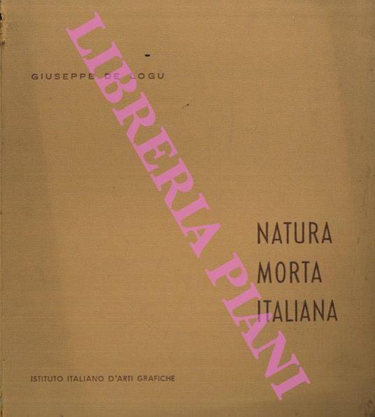 Natura morta italiana - Giuseppe De Logu - copertina