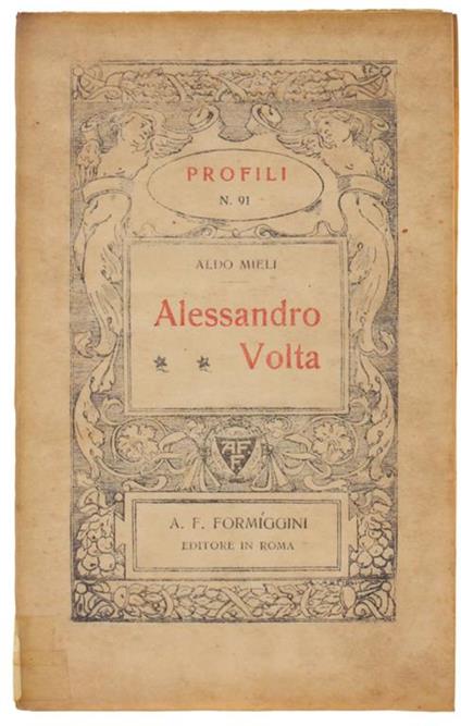 Alessandro Volta - Aldo Mieli - copertina