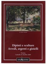 Asta N.91: Dipinti e Sculture - Arredi, Argenti e Gioielli