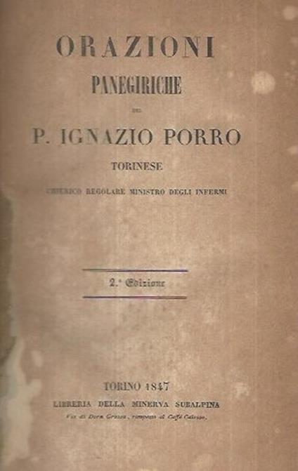 Orazioni Panegiriche - copertina