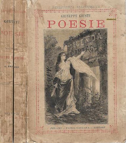 Poesie di Giuseppe Giusti. annotate per uso dei non toscani da Pietro Fanfani - copertina