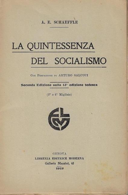 La quintessenza del socialismo - copertina