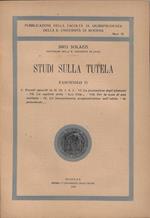 Studi sulla tutela Fascicolo II