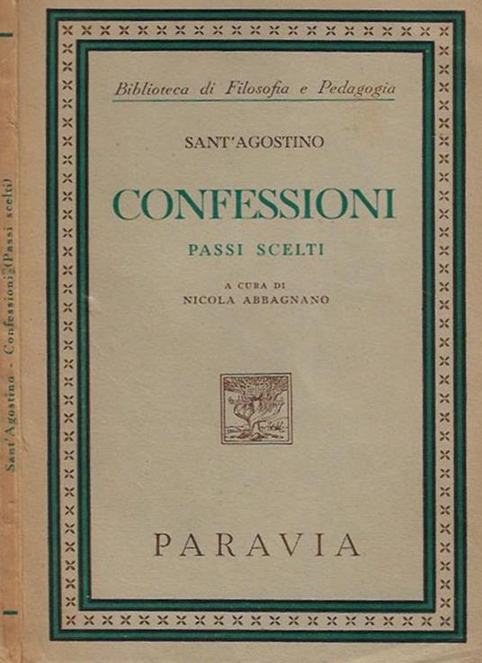 Confessioni. Passi scelti - copertina