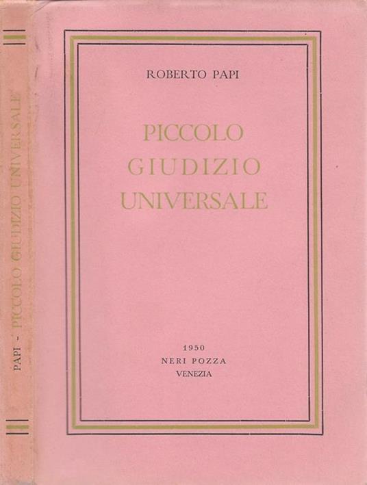 Piccolo giudizio universale - copertina