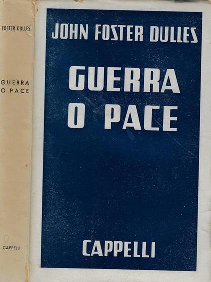 Guerra o pace - copertina