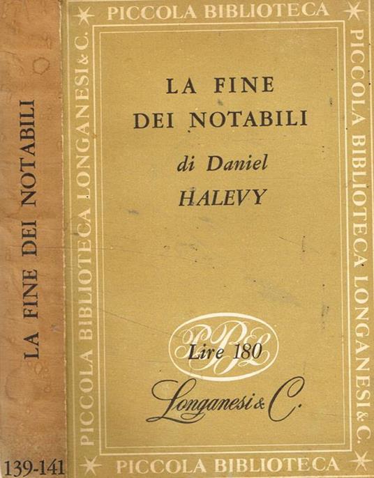 La fine dei notabili - copertina