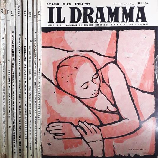 Il Dramma. Mensile di commedie di grande interesse. Anno 1959 (Raccolta incompleta) - copertina