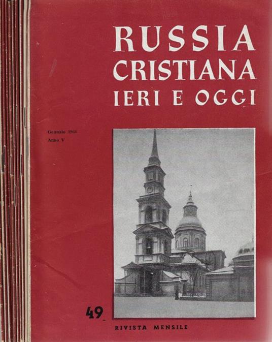 Russia cristiana Ieri e oggi Anno 1964 - copertina