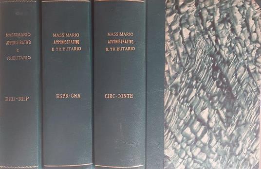 Massimario Amministrativo e Tributario - copertina