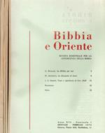 Bibbia e Oriente - Anno XVI - Gennaio-Dicembre - 1974. Rivista bimestrale per la conoscenza della Bibbia