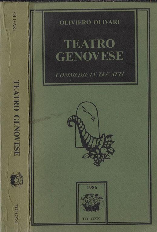 Teatro genovese. Commedie in tre atti - copertina