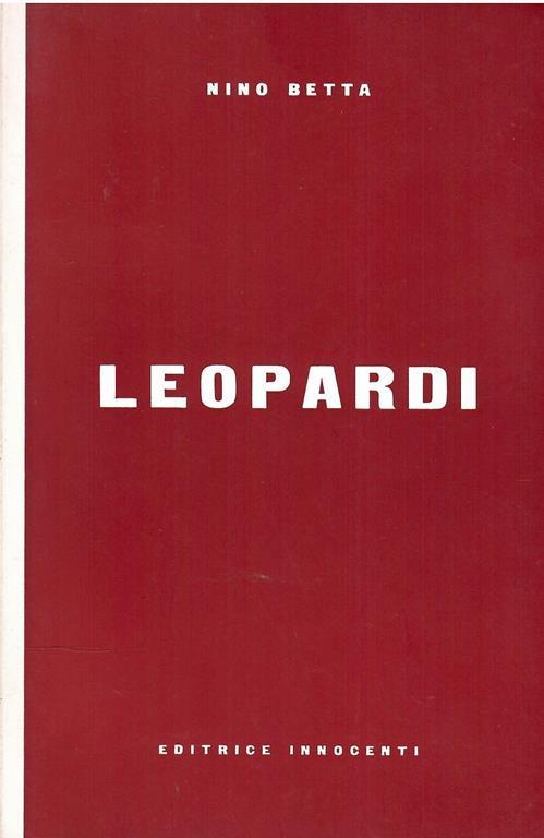 Leopardi - Bruno Betta - copertina