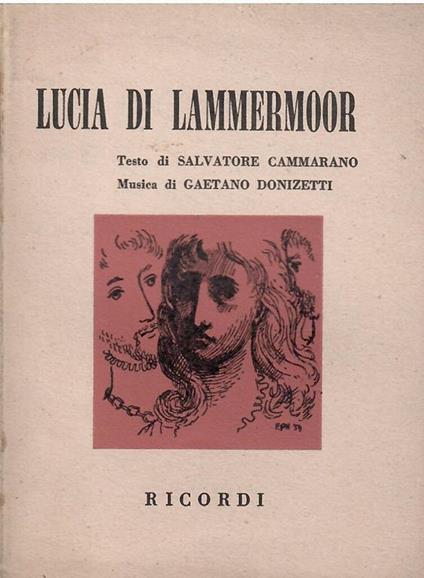 Lucia di Lammermoor - Salvatore Cammarano - copertina