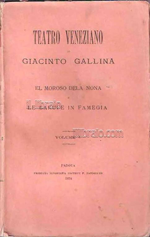 Teatro veneziano - Giacinto Gallina - copertina