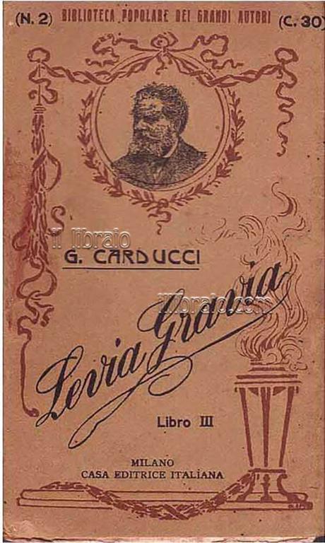 Levia Gravia. Libro III - Giosuè Carducci - copertina