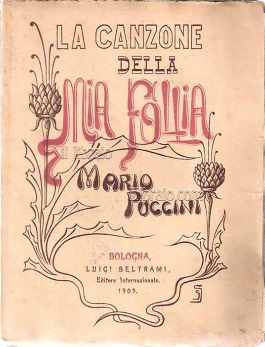 La canzone della mia follia - Mario Puccini - copertina