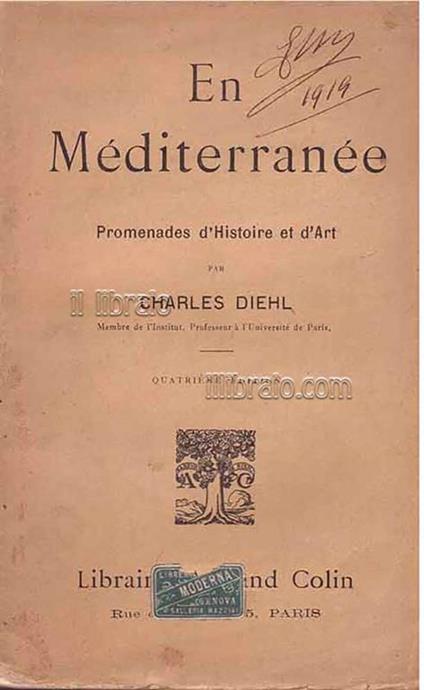 En Mediterranee. Promenades d'histoire et d'art - Charles Diehl - copertina
