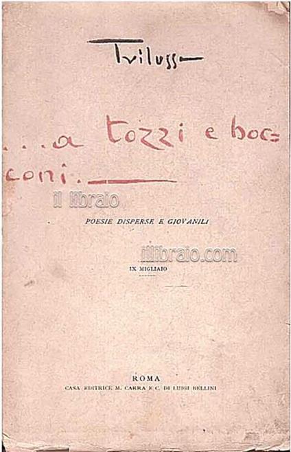 …A tozzi e bocconi. Poesie disperse e giovanili - Trilussa - copertina