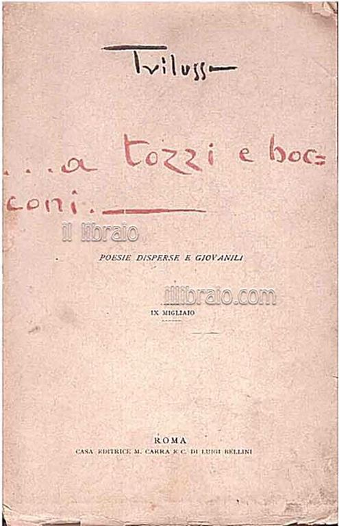 …A tozzi e bocconi. Poesie disperse e giovanili - Trilussa - copertina