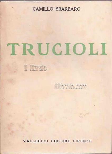 Trucioli - Camillo Sbarbaro - copertina