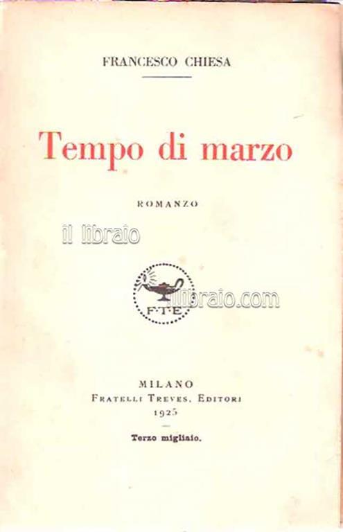 Tempo di marzo - Francesco Chiesa - copertina