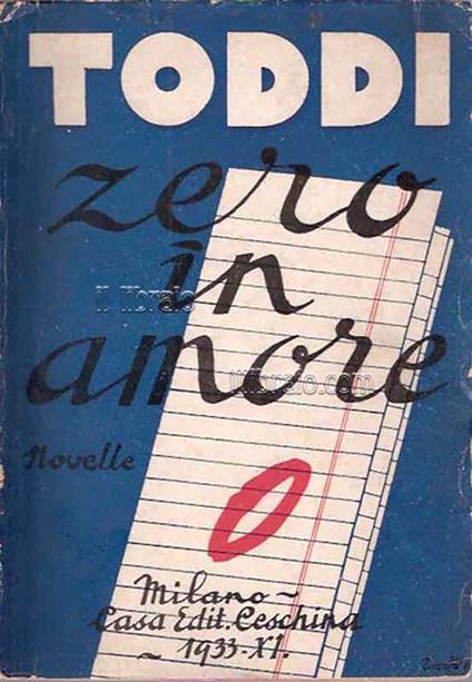 Zero in amore - Toddi - copertina