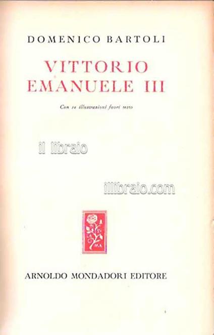 Vittorio Emanuele III - Daniello Bartoli - copertina