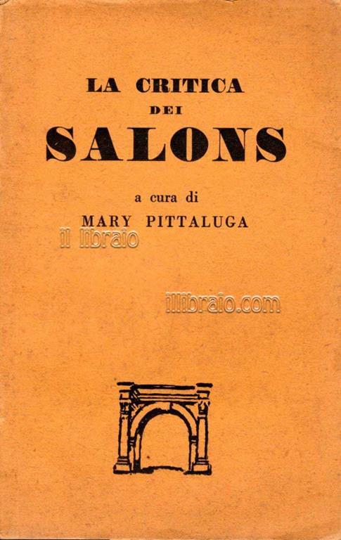 La critica dei Salons - Maria Pittaluga - copertina