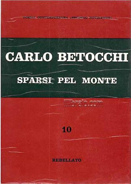 Sparsi pel monte - Carlo Betocchi - copertina