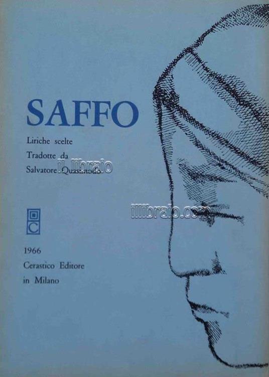 Saffo - Saffo - copertina