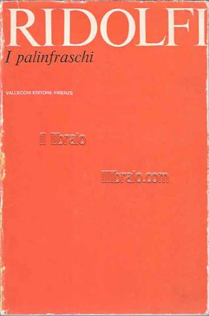 I palinfraschi - Ridolfi Ridolfi - copertina